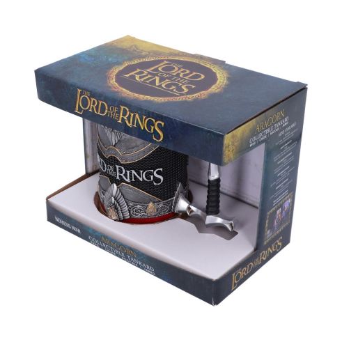 Lord of the Rings Aragorn Sculpted Stainless Steel Tankard