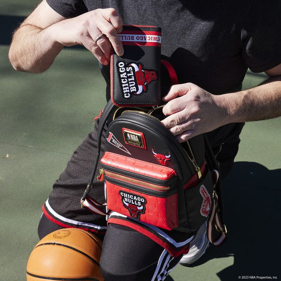 NBA Chicago Bulls Patch Icons Mini Backpack by Loungefly