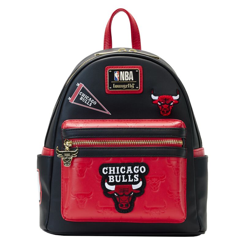 NBA Chicago Bulls Patch Icons Mini Backpack by Loungefly