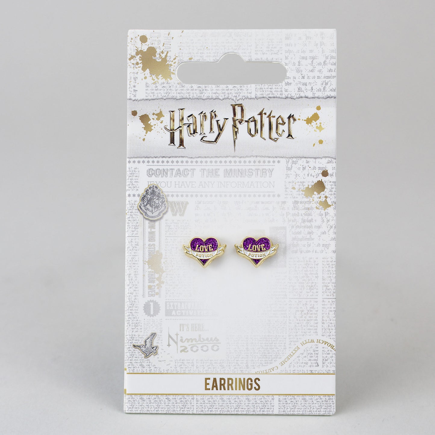 Love Potion (Harry Potter) Gold Plated Stud Earrings