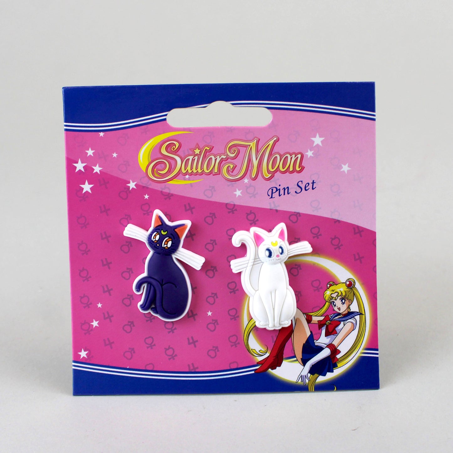 Luna & Artemis (Sailor Moon) Rubber Pin Set