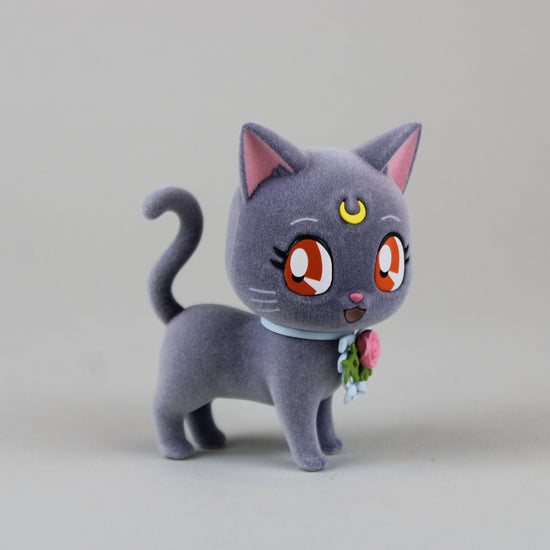 Luna (Sailor Moon) Fluffy Puffy Dress Up Style Flocked Cat Ver. A Statue