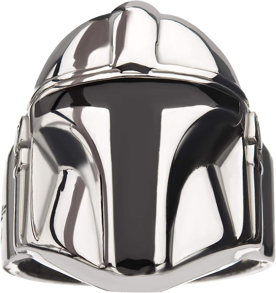 Load image into Gallery viewer, Mandalorian Helmet (Star Wars: The Mandalorian) Ring
