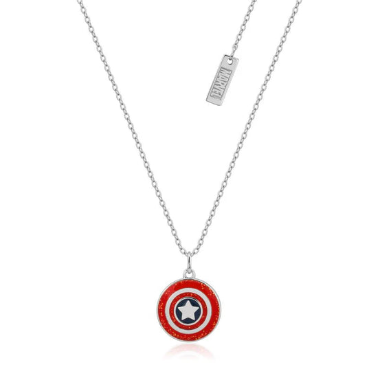 Marvel Captain America Shield Precious Metal Necklace