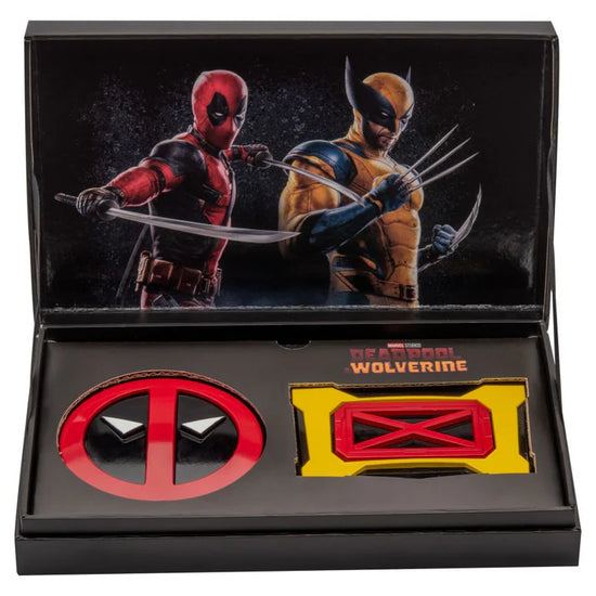 Marvel Deadpool & Wolverine Magnetic Belt Buckle Pin Set