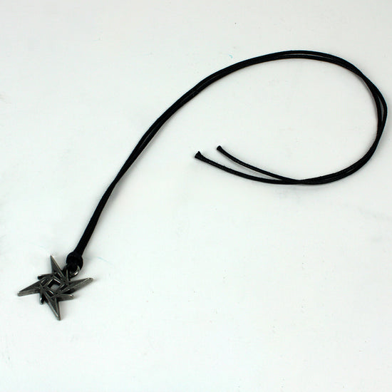 Metallica Ninja Star Pendant Corded Necklace