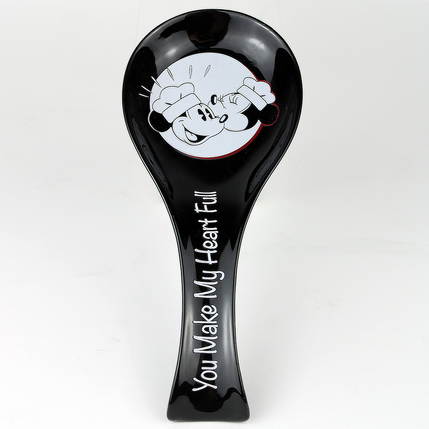 Mickey and Minnie "You Make My Heart Full" Ceramic Spoon Rest