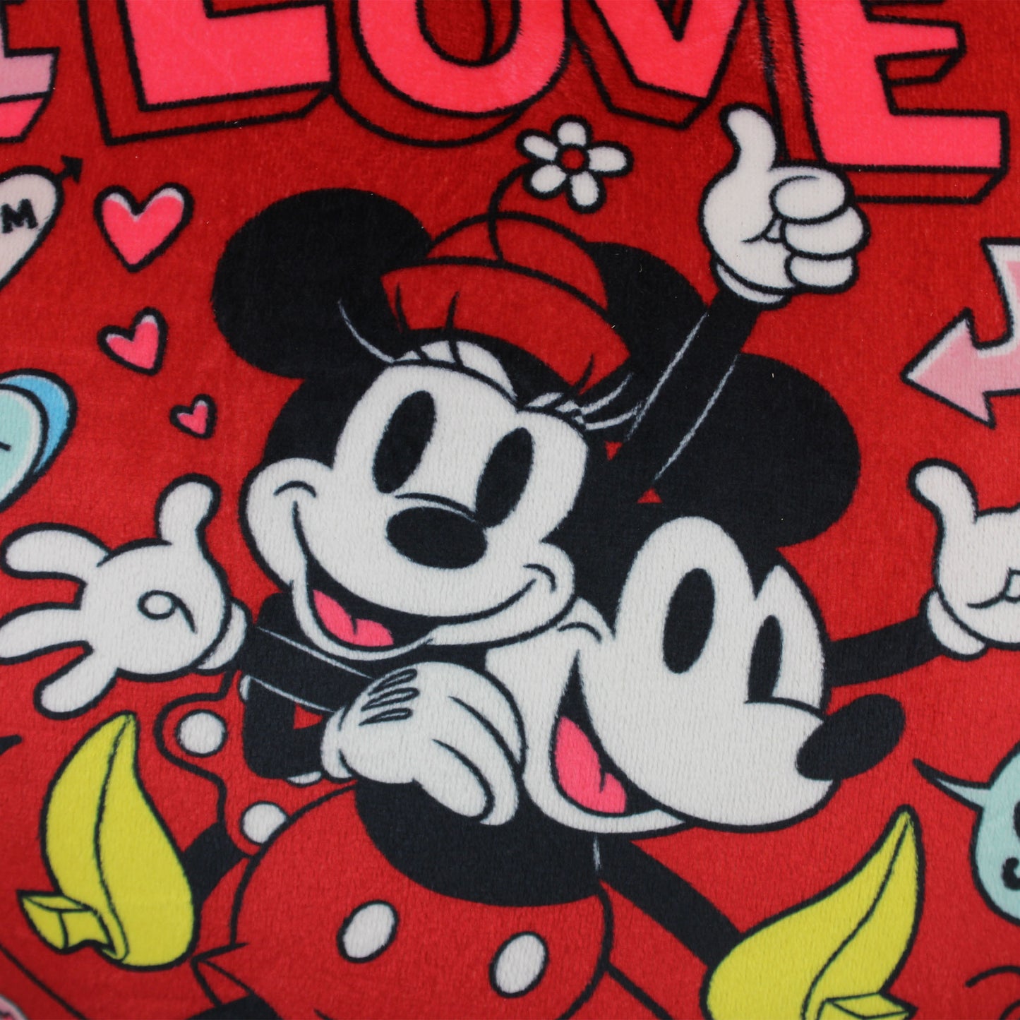 Mickey & Minnie Mouse Valentine Heart Pillow