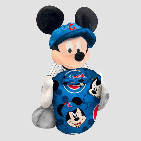 Mickey Mouse (Disney) MLB Chicago Cubs Plush and Throw Blanket