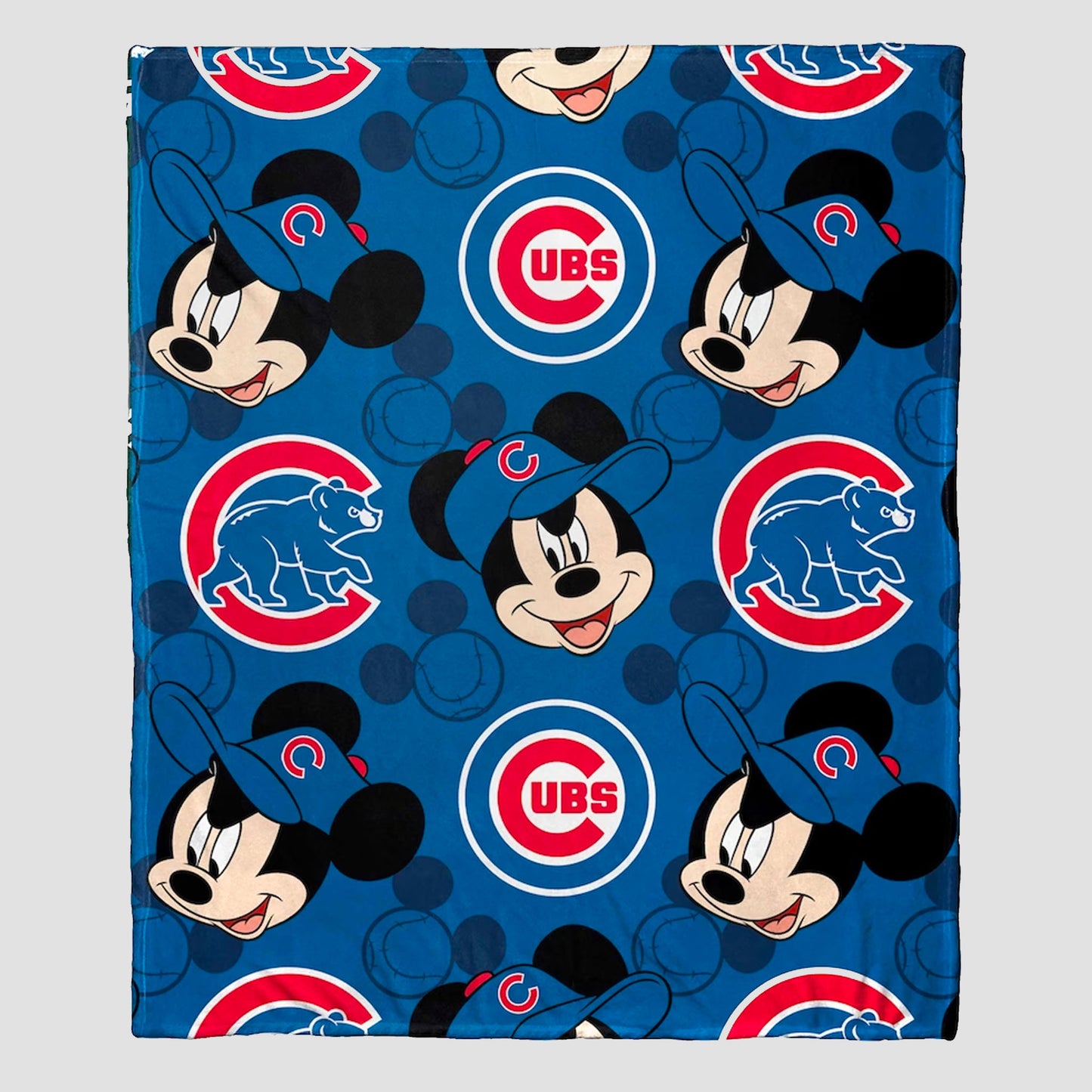 Mickey Mouse (Disney) MLB Chicago Cubs Plush and Throw Blanket