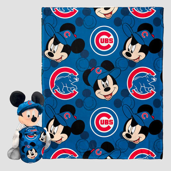 Mickey Mouse (Disney) MLB Chicago Cubs Plush and Throw Blanket