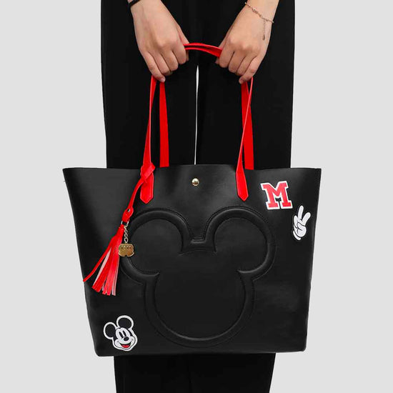 Mickey Mouse Patch Tote Bag