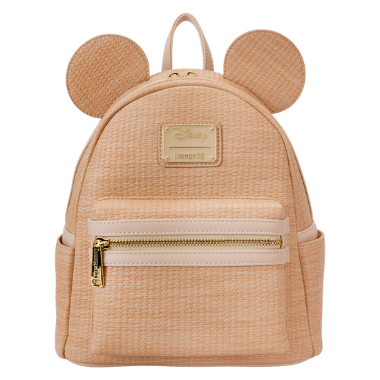 Mickey Mouse Woven Rattan Texture Mini Backpack by Loungefly