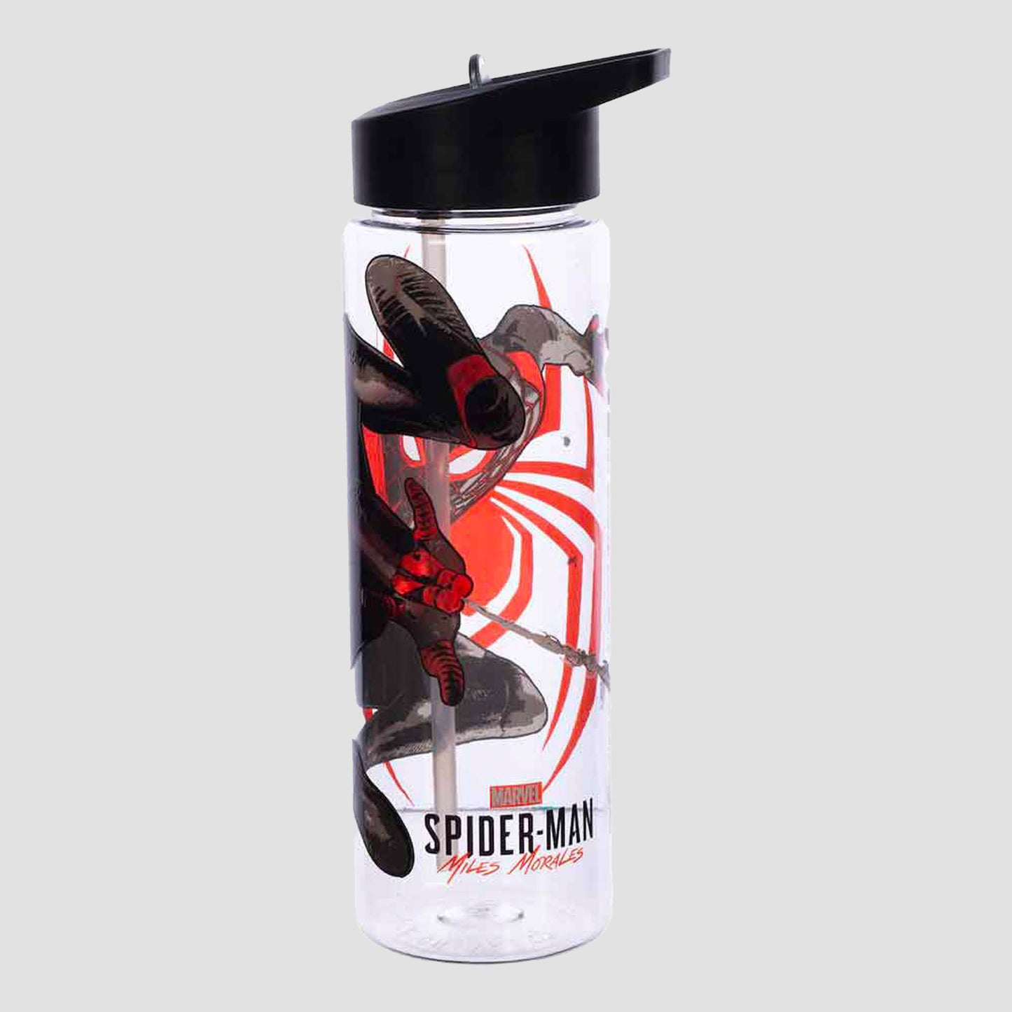 Silver Buffalo Marvel Spider-man Miles Morales Plastic Water Bottle