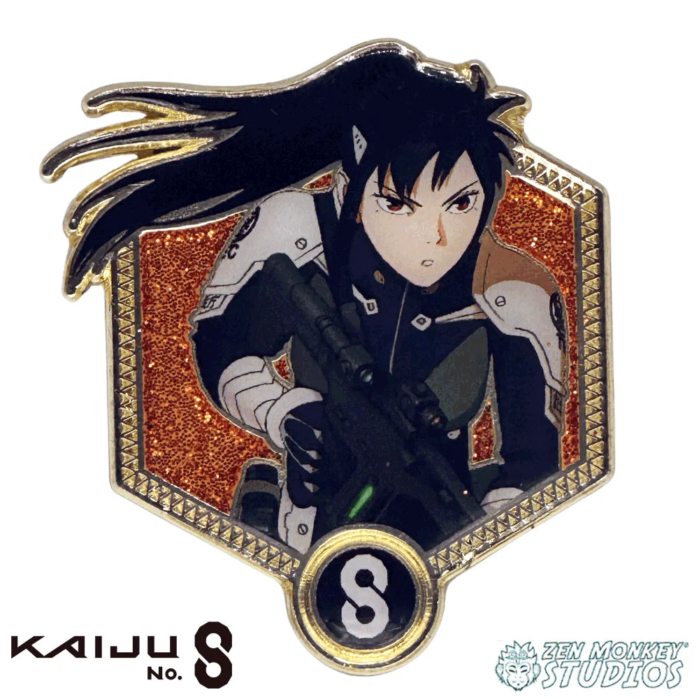 Mina Ashiro Kaiju no.8 Enamel Pin Golden Series