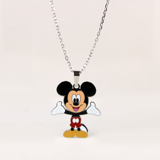 Mickey Mouse Enamel Necklace