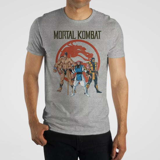 Load image into Gallery viewer, Mortal Kombat Classic Game Heather Gray Unisex Shirt
