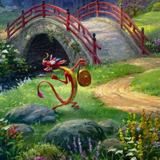 Mulan "Blossoms of Love" Disney Thomas Kinkade Framed Art Print