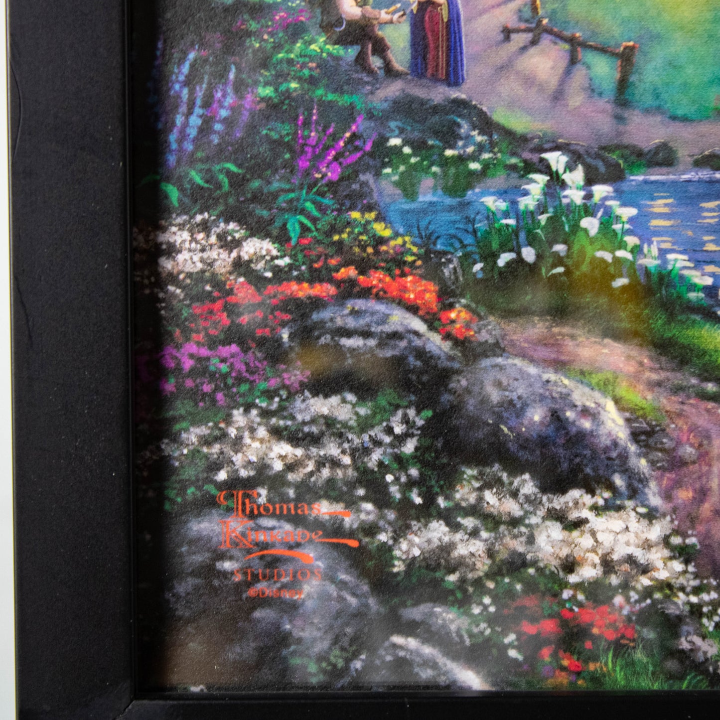 Mulan "Blossoms of Love" Disney Thomas Kinkade Framed Art Print