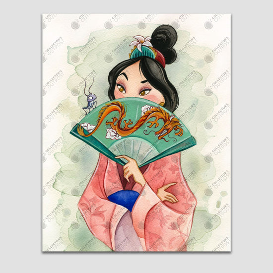 Mulan "The Warrior Princess" Disney Watercolor Art Print