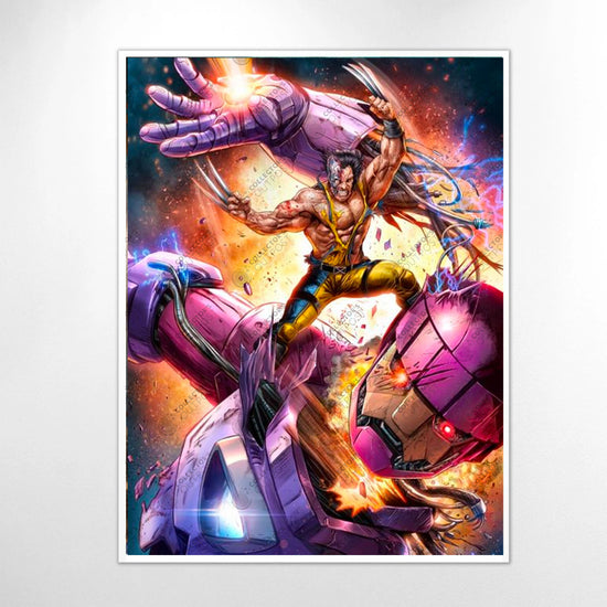 “Mutant vs Machine” Wolverine Marvel Art Print By Dominic Glover