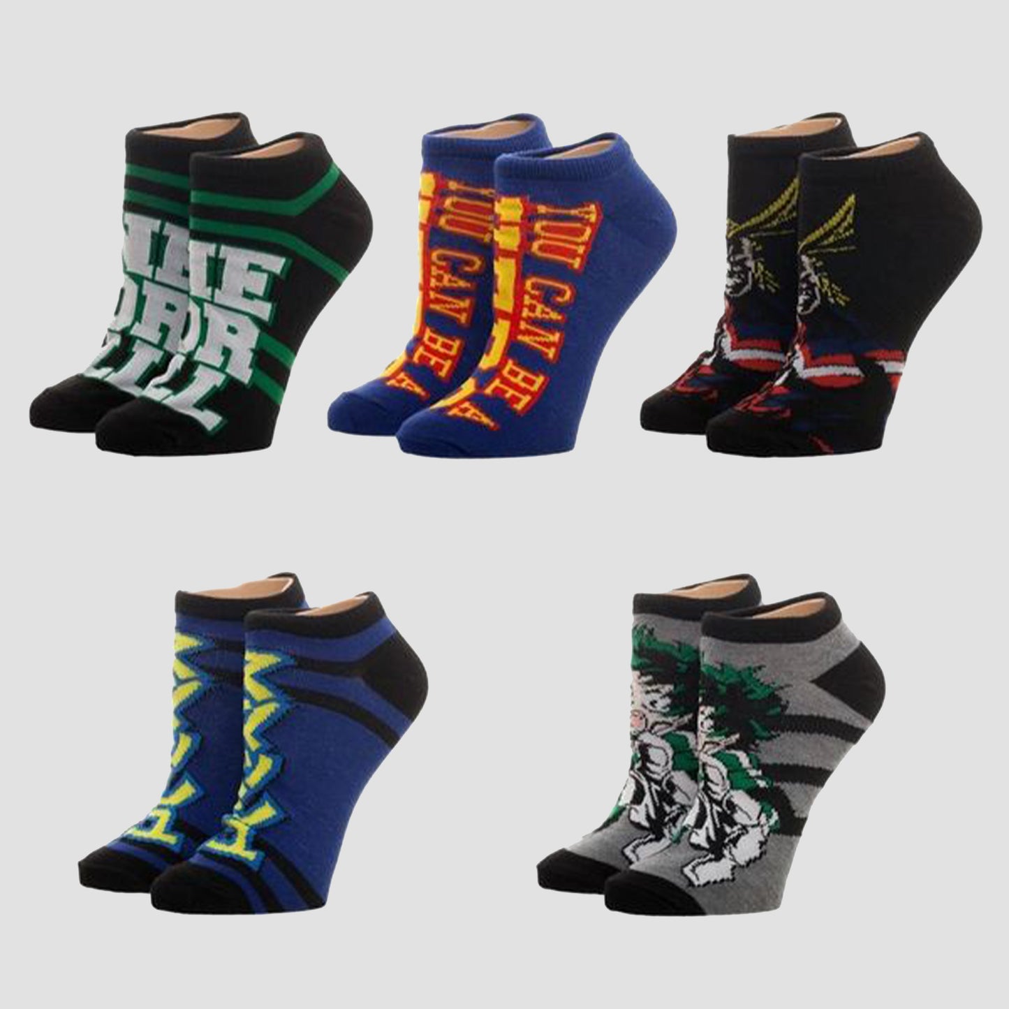 My Hero Academia Ankle Socks 5 Pack