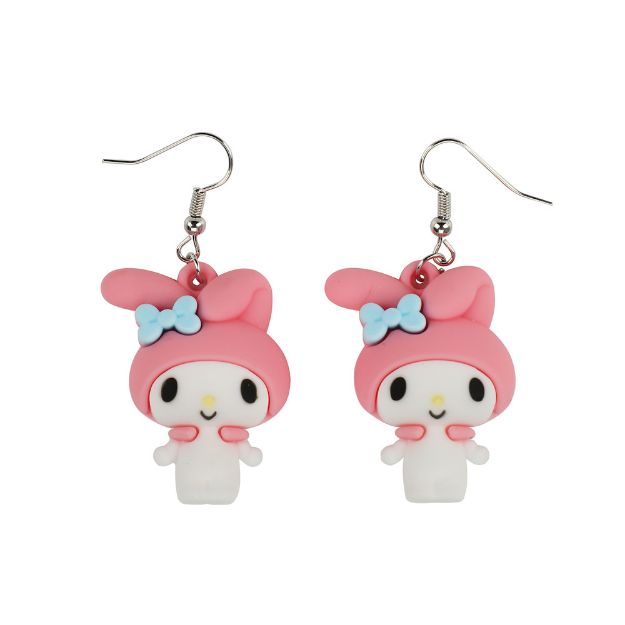 My Melody Sculpted Sanrio Drop Earrings