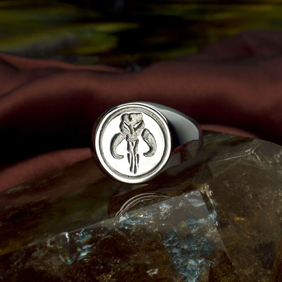 Mythosaur Symbol (Star Wars: The Mandalorian) Stainless Steel Signet Ring