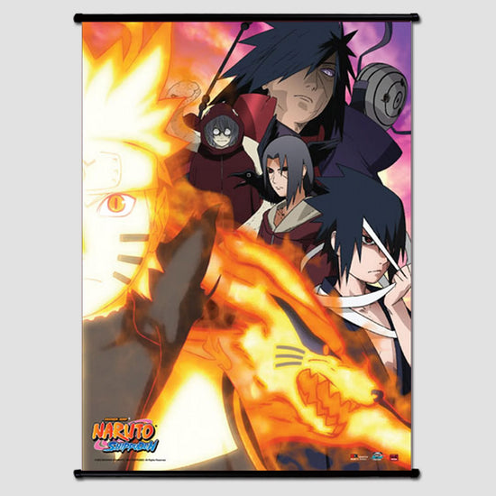 Load image into Gallery viewer, Foes (Naruto Shippuden) Fabric Wall Scroll

