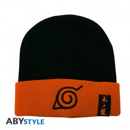 Naruto Shippuden Hidden Leaf Village Symbol Embroidered Beanie