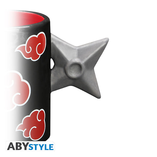 Naruto Shippuden Akatsuki Clan Shuriken 3D Mug