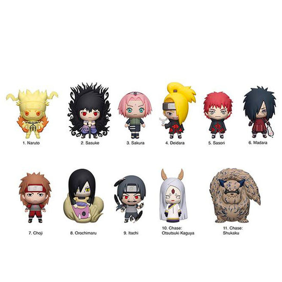 Naruto Shippuden (Series 6) 3D Sculpted Surprise Character Keychain Clip