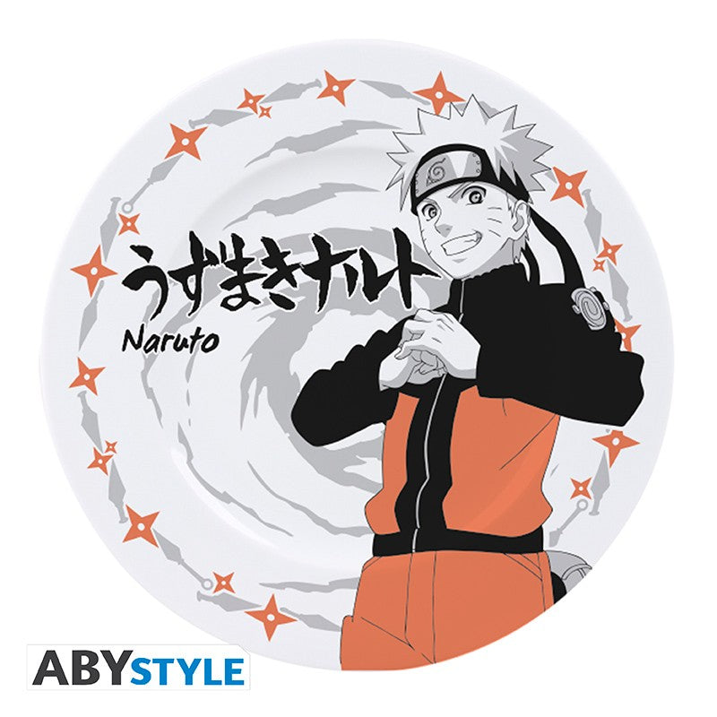 Naruto Shippuden Ceramic Plate 4 Pc Set