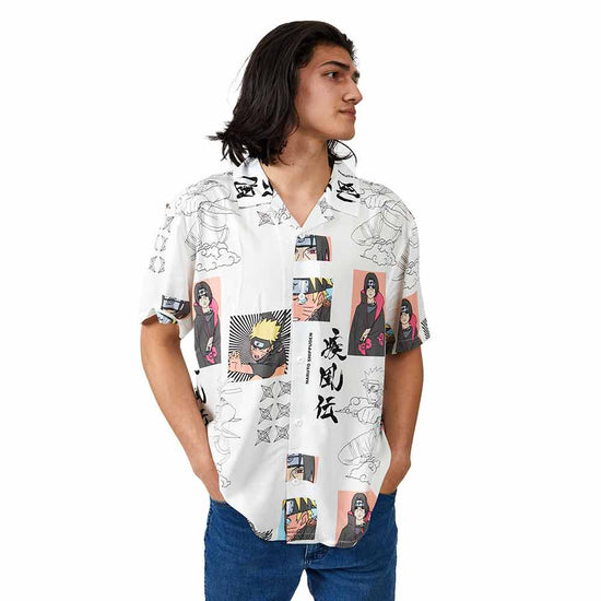 Naruto Shippuden White Button-Up Shirt