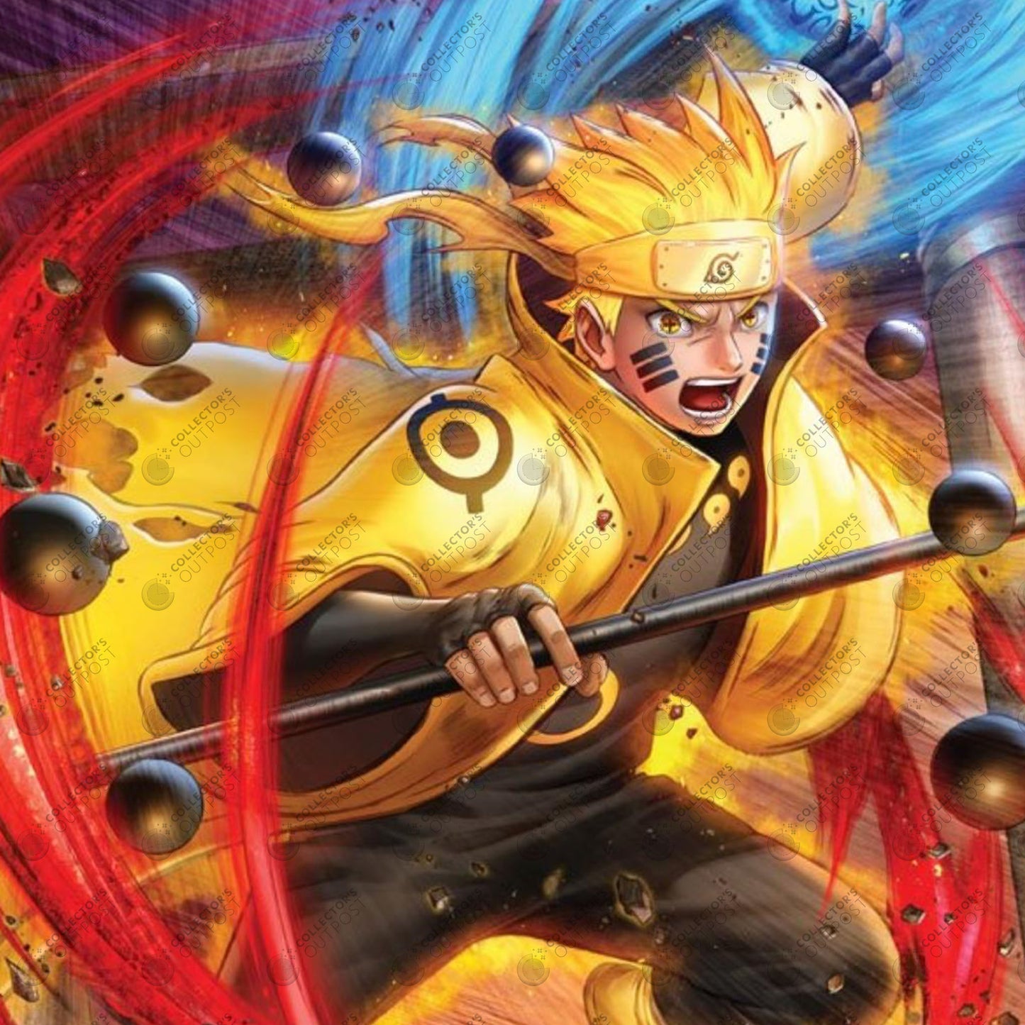 Naruto Six Path Sage "Amplified Energy" (Naruto Shippuden) Premium Art Print