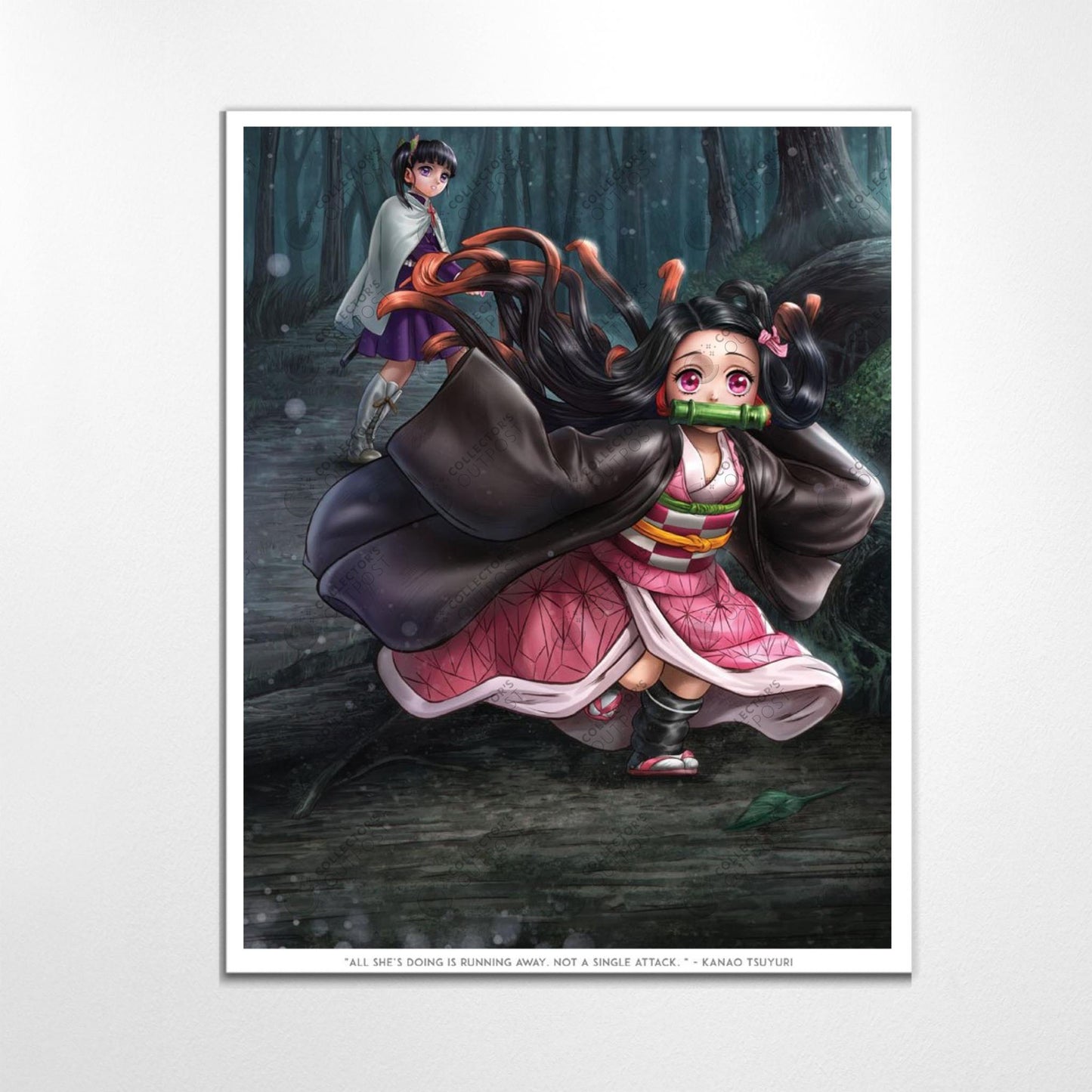 Load image into Gallery viewer, Nezuko Kamado &amp;quot;Little Demon Slayer&amp;quot; (Demon Slayer) Premium Art Print
