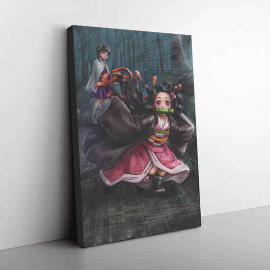 Load image into Gallery viewer, Nezuko Kamado &amp;quot;Little Demon Slayer&amp;quot; (Demon Slayer) Premium Art Print
