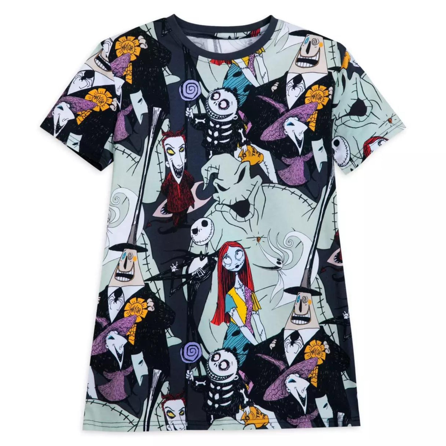 Nightmare Before Christmas AOP Unisex T-Shirt by Cakeworthy