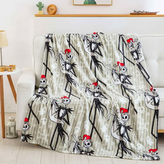 Nightmare Before Christmas "Ghostly Holiday" Disney Silk Touch Throw Blanket