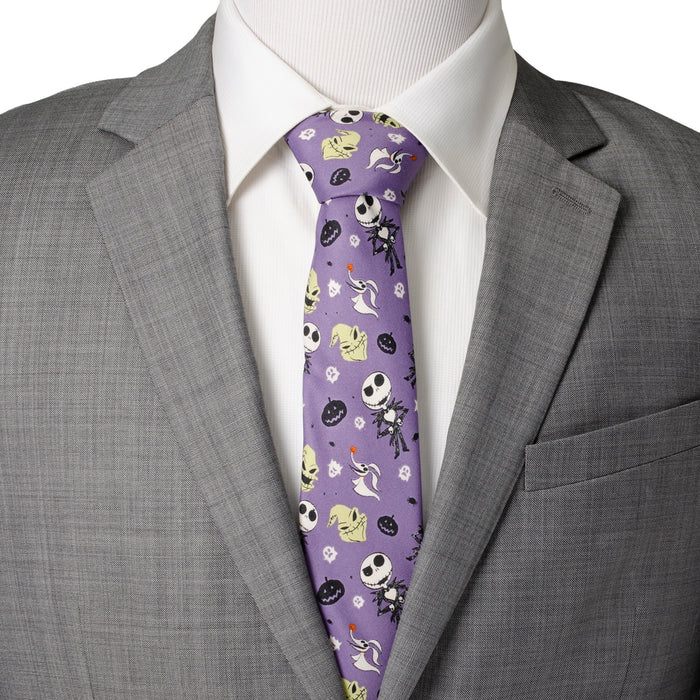 Nightmare Before Christmas Purple Necktie