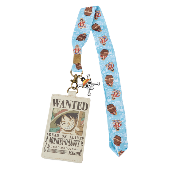 One Piece 25th Anniversary Luffy's Wanted Poster Lanyard with Card Holder by Lounge Fly