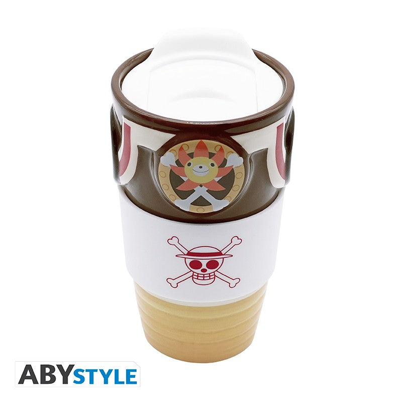 One Piece Thousand Sunny 3D Ceramic Travel Coffee Mug