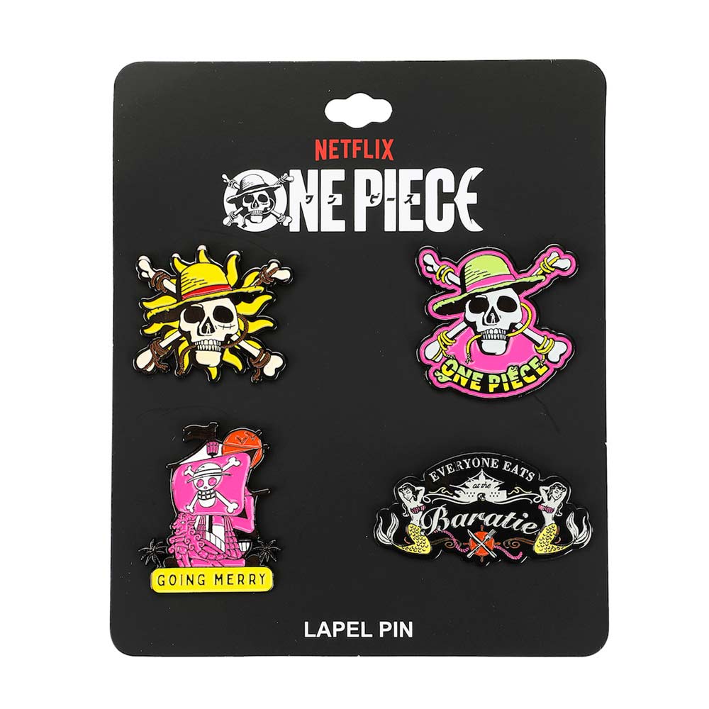 One Piece Live-Action Enamel Pin 4-Pack