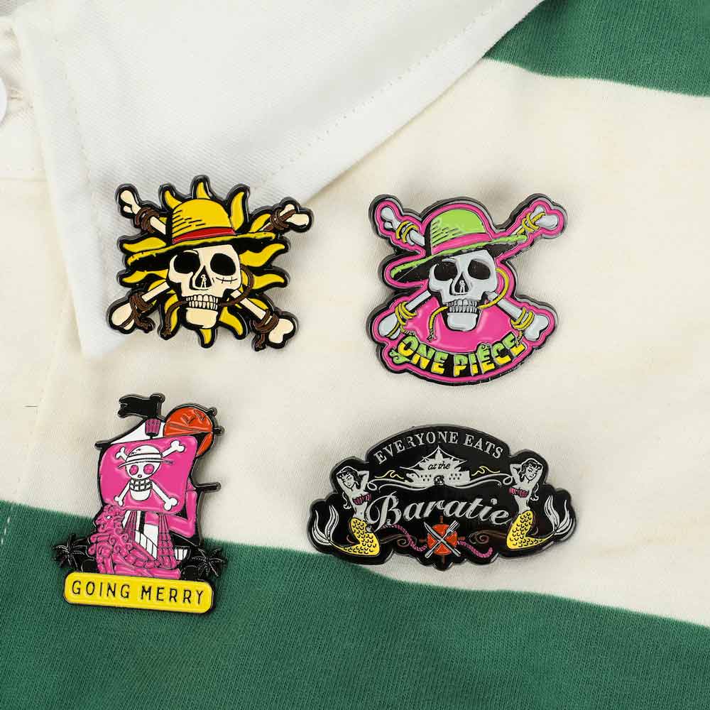 One Piece Live-Action Enamel Pin 4-Pack