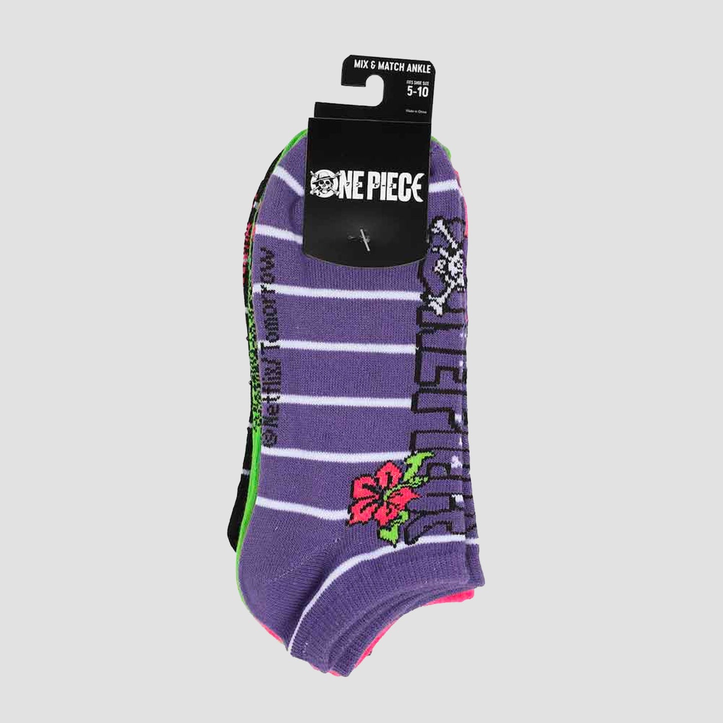 One Piece Mix & Match 5-Pack Set Women's Ankle Socks