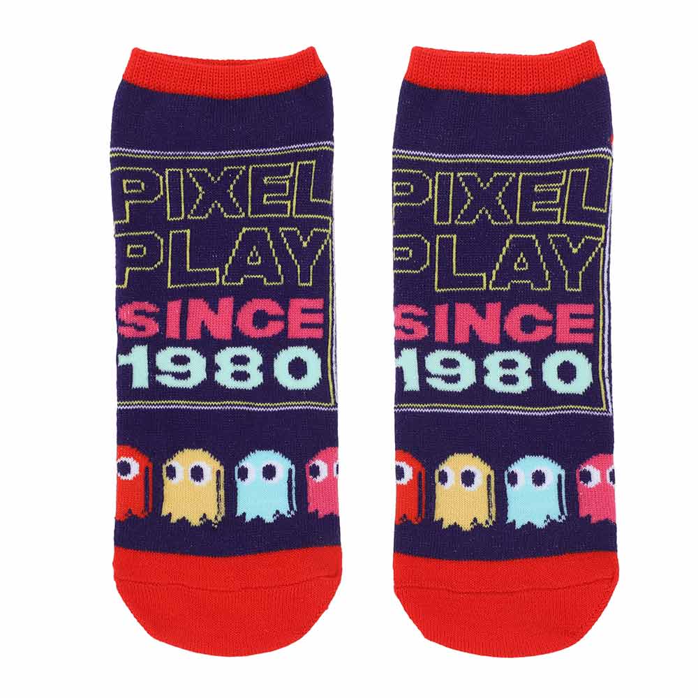 Pac-Man Retro Video Game 5 Pair Ankle Sock Set