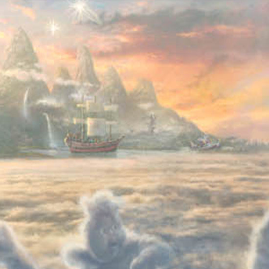 Peter Pan "Fly to Neverland" Thomas Kinkade Framed Art Print