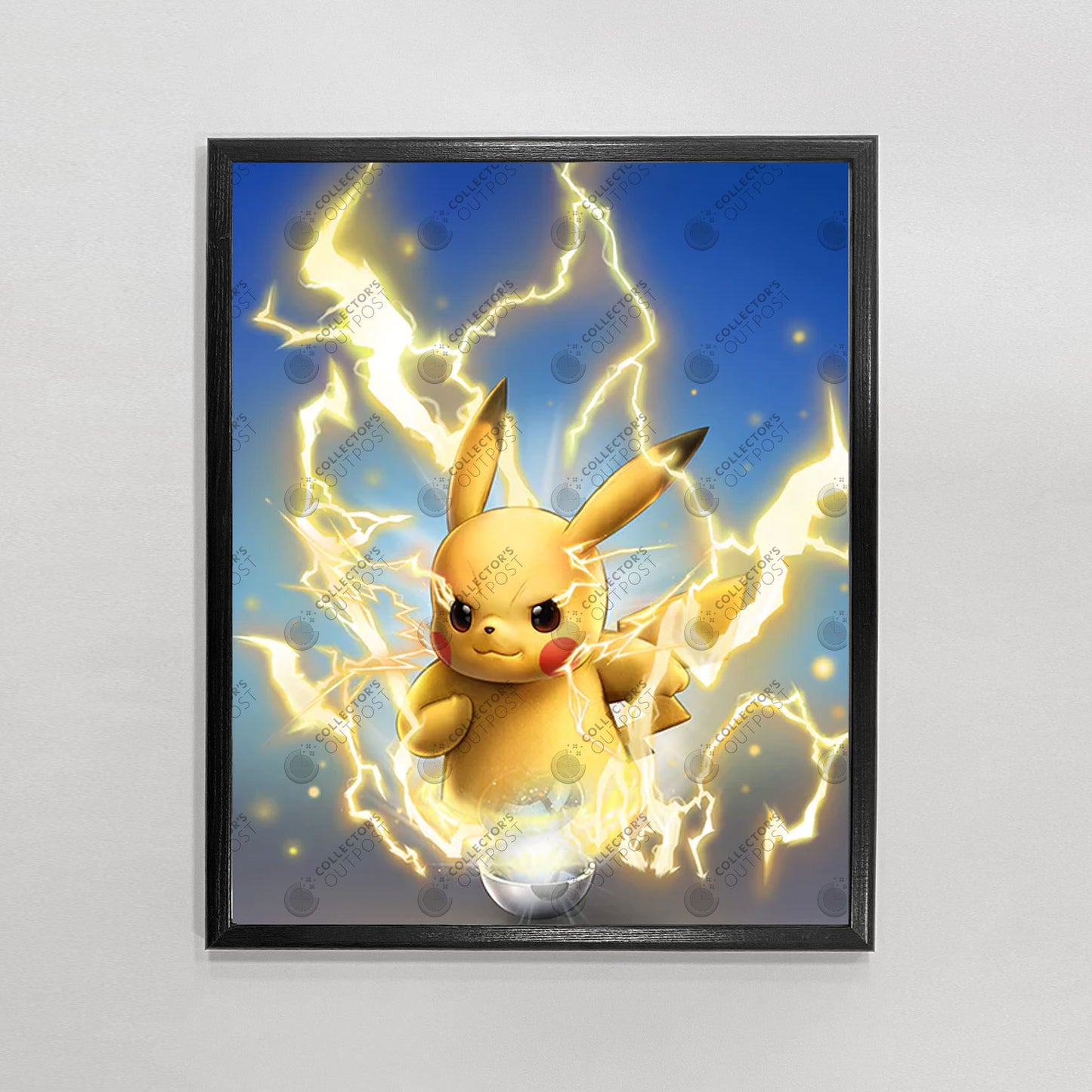 Pikachu #025 (Pokemon) Premium Art Print