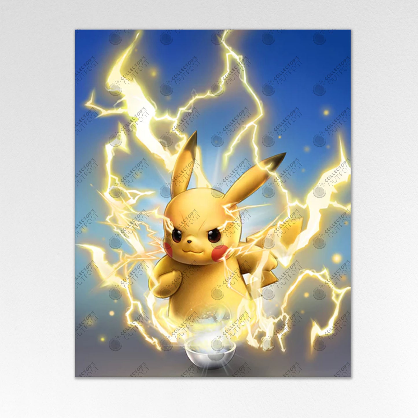 Pikachu #025 (Pokemon) Premium Art Print