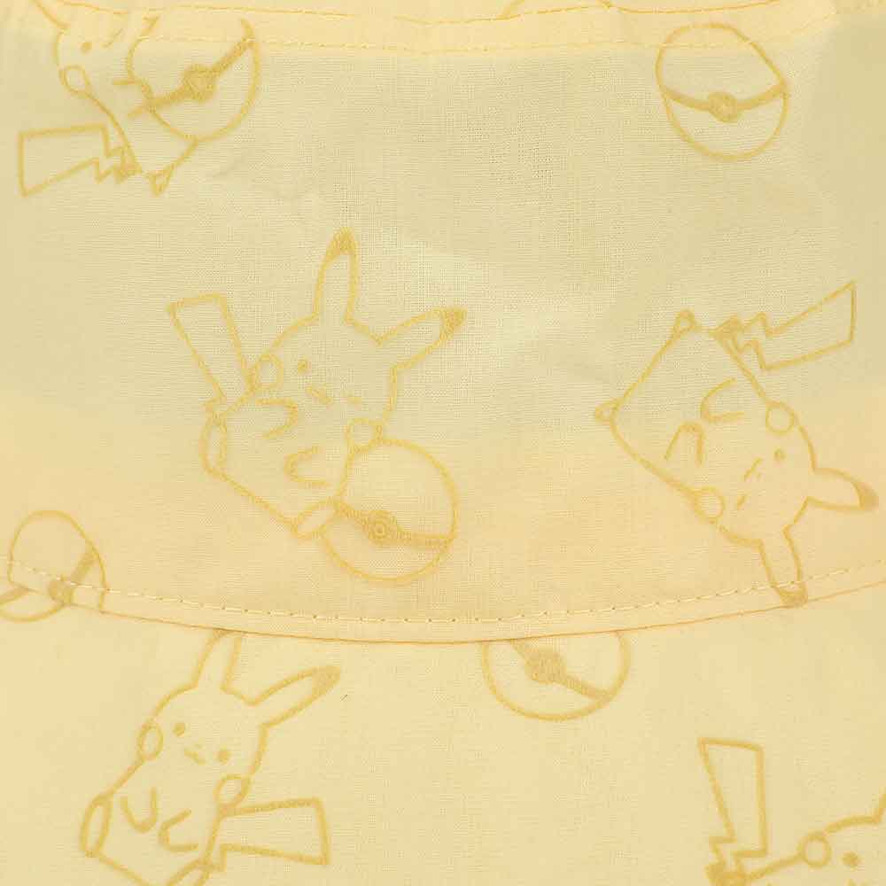 Pikachu Flocked Pokemon Bucket Hat